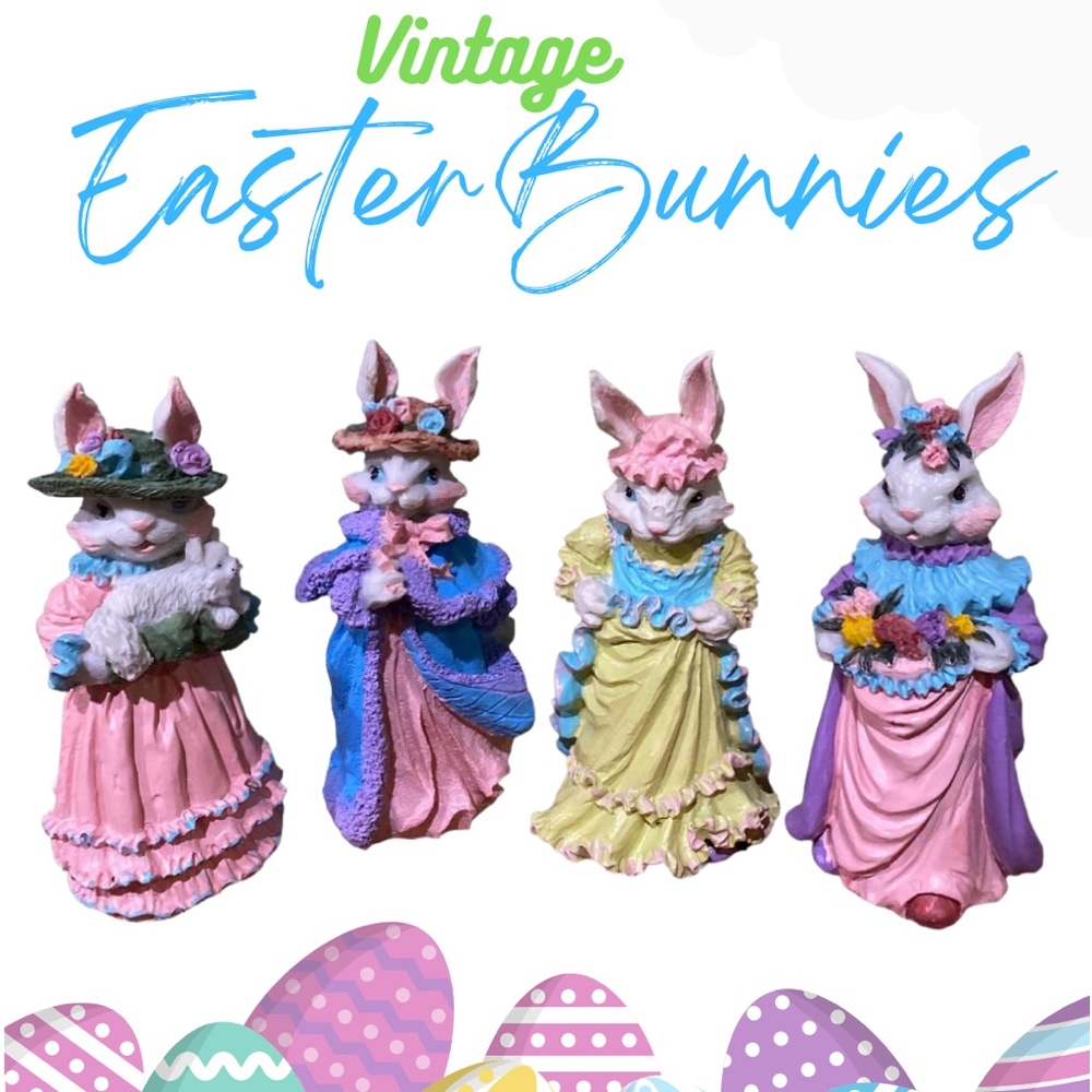 Vintage Easter Bunny Figurines